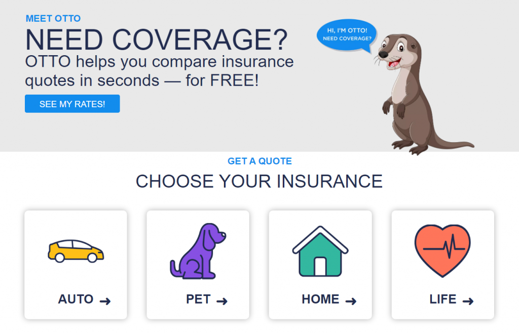 Otto-insurance-home-page-screenshot